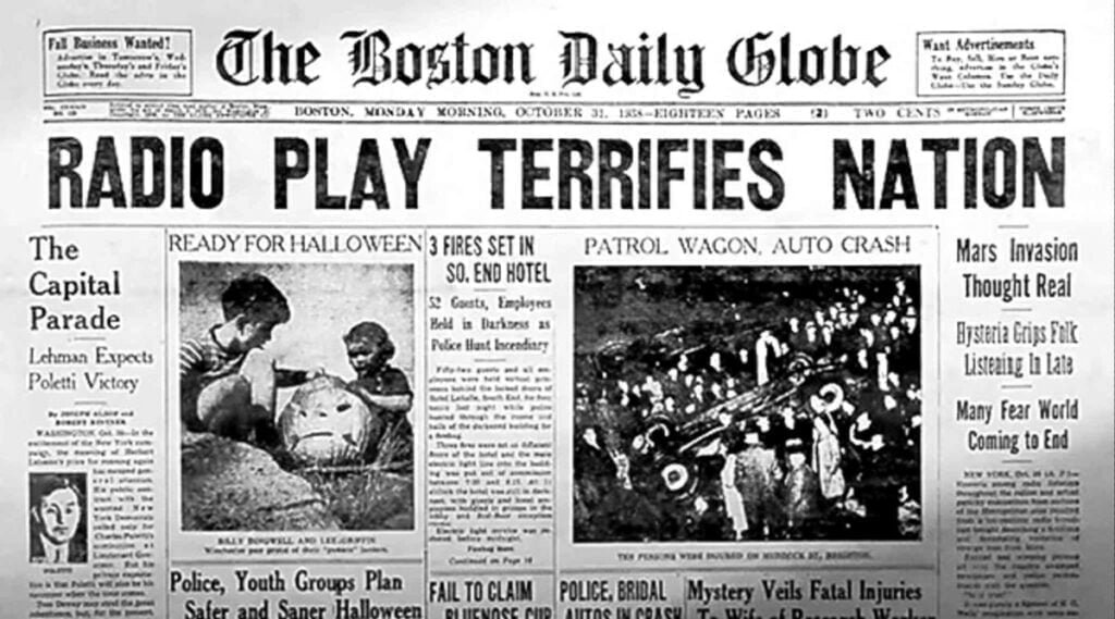 Manchete - The Boston Daily Globe - 31-10-1938
